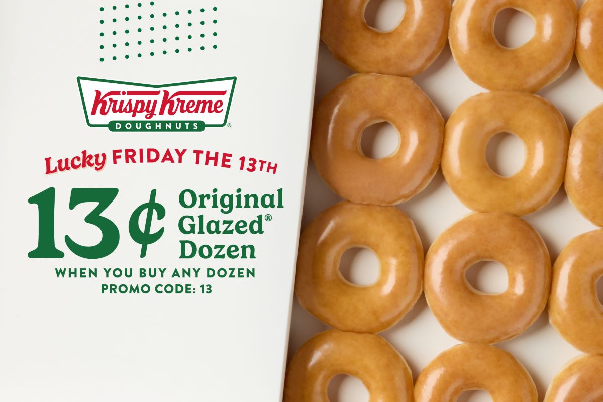Krispy Kreme® 13-Cent Original Glazed Dozen: Friday the 13th Promotion
