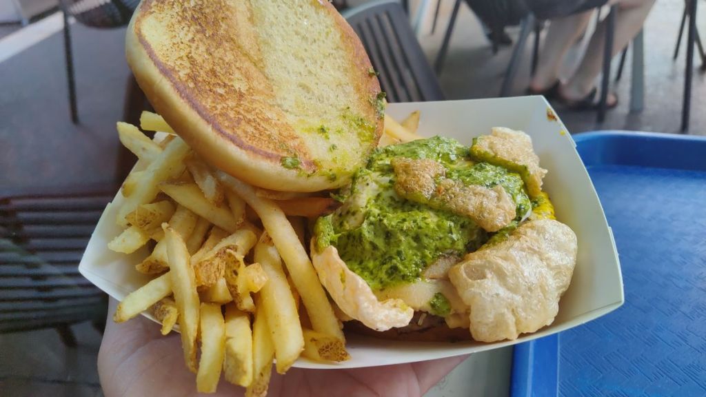 Porchetta Burger Everything Pop