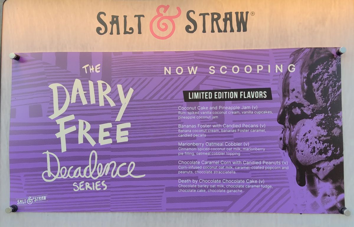 New Vegan Ice Cream Flavors at Salt & Straw Disney Springs January 2025