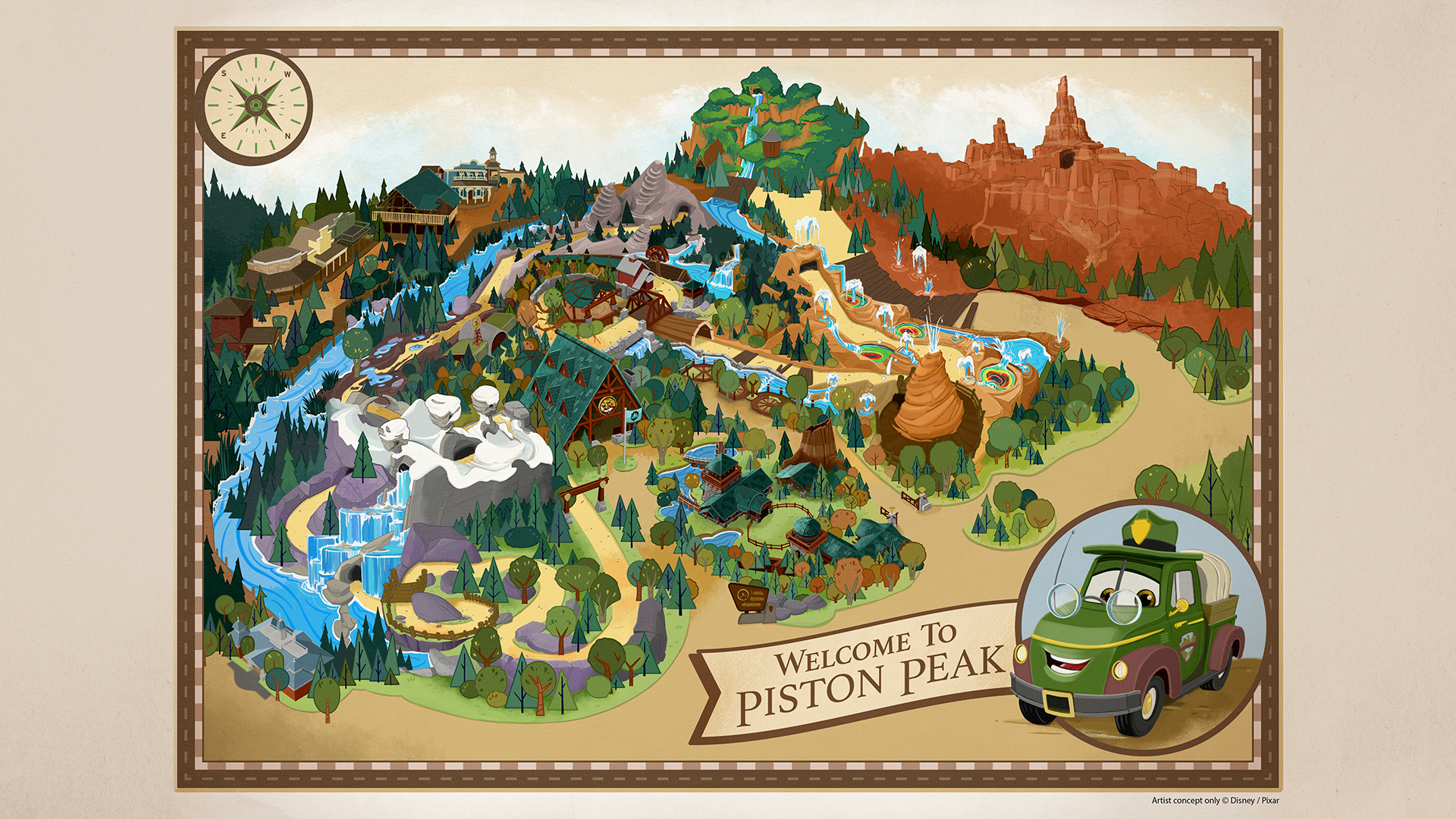 Piston Peak National Park Coming to Magic Kingdom as Tom Sawyer Island and Liberty Belle Prepare to Close